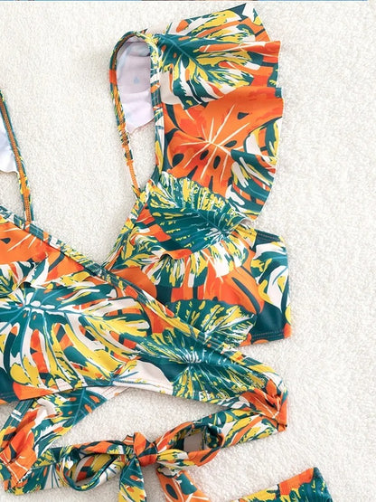 Roos - Tropische bikini